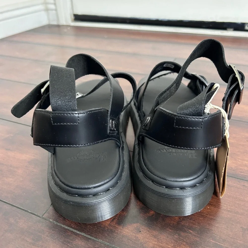 NWT Dr. Martens GRYPHON Brando Leather Gladiator Sandals Men's 13 Minimalist